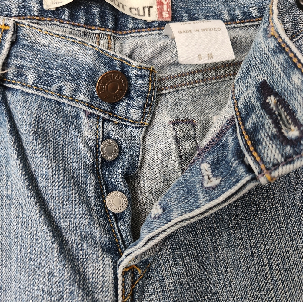 Levi's 513 Patchwork Bootcut Jeans Y2k - image 5